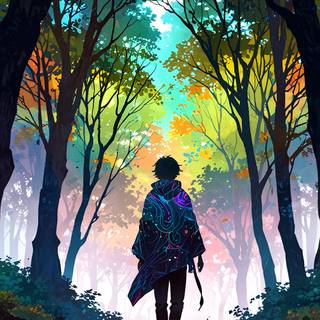 Ancient Forest anime inspired by Makoto Shinkai