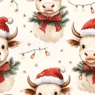 Christmas Cows