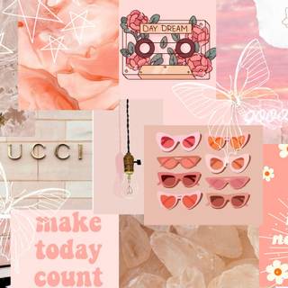 aesthetic peach wallpaper