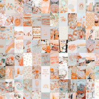 aesthetic peach wallpaper