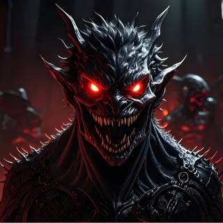 A Horrifying Demon Emerging from the Depths of Hell 4K HD Wallpaper for Laptop PC MacBook