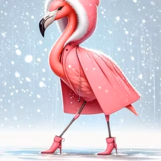 Fashionable Flamingo