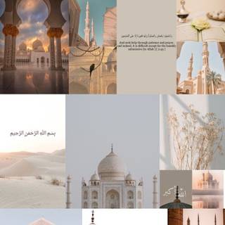 islamic aesthetic collage