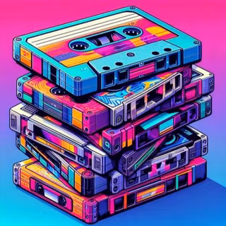 Neon Cassette Tapes