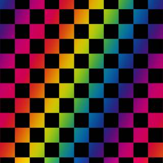 rainbow checker pattern XD