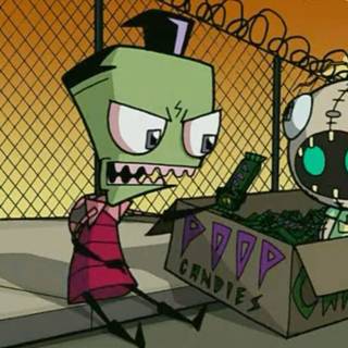 Invader Zim ICON/PFP (found on Pinterest under @dibisme)