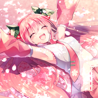 happy pink miku