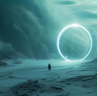 4k Neon Circle Wallpaper