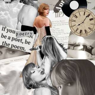 TTPD collage Taylor Swift 