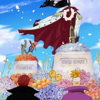 Marco With Shanks in Ace and Whitebeard tomb