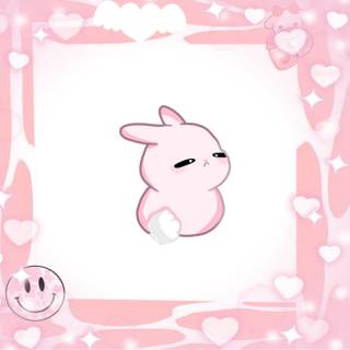 credit me~! cute pink bunny