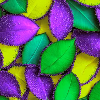 Mardi Gras leaves