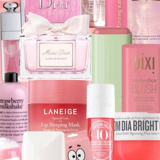 preppy makeup collage