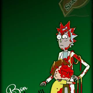 Samsung S24 Ultra Wallpaper Rick and Morty BA