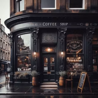 Coffee Shop and Bookstore 