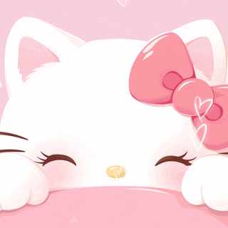 moving hello kitty wallpaper!