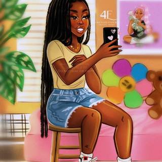 Black Cartoons Girl 