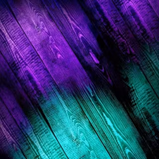 Purple and Teal wood