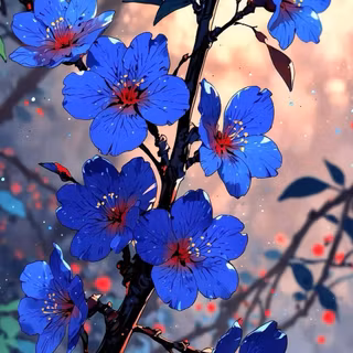 Blue flowers