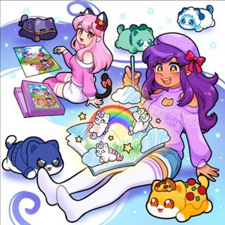 Aphmau Loves Coloring Book Or Puzzles With Meemeows Of Plushes