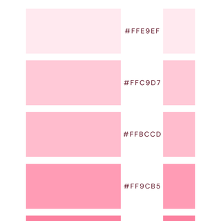 pink color palette cus am bored