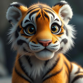 Cute tiger