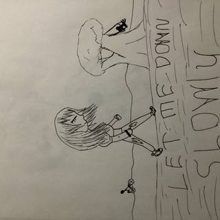 Let me down slowly drawing 