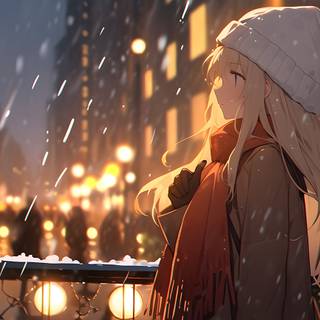 cute winter/christmas themed wallpaper