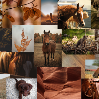 brown collage wallpaper!