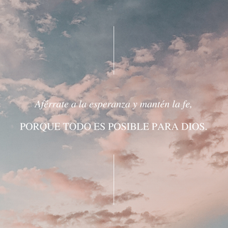 anything is possible for God~