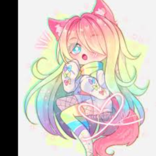 Rainbow Kitty flying