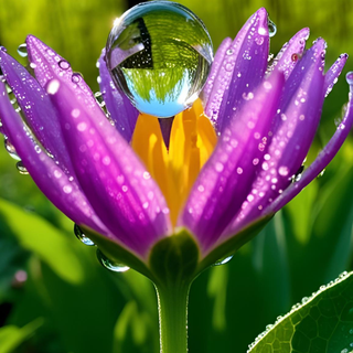 dewdrops on a flower!