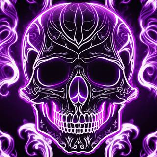 Neon Skull