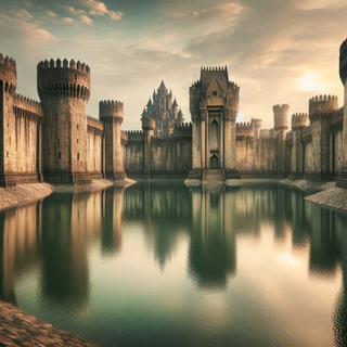 Majestic Castle Moat by QuantumCurator