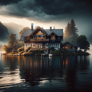 Dreamy Lakeside Retreat by robokoboto