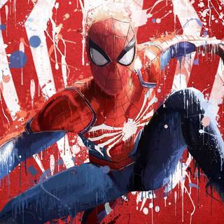 spray paint spider man 