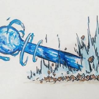 Stickman art with elements