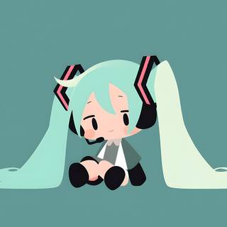 cute chibi miku
