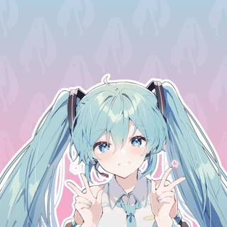 glitchy miku
