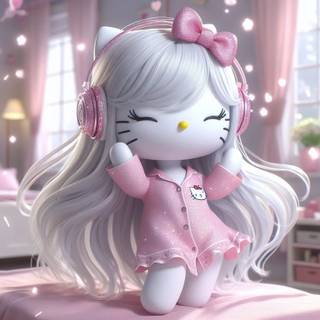 glow up/kitty/loce/pink/cat