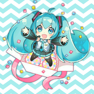 chibi present box miku