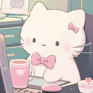 cute cat (by mimika)