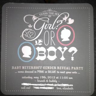 the baby gender is today later on at night