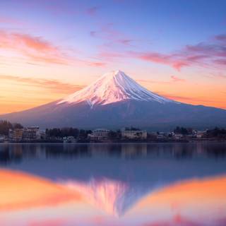 Mount Fuji, Lake Kawaguchi, Japan