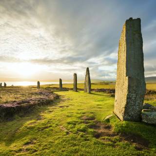 Rings of Brodgar in Orkney Islands, Scotland