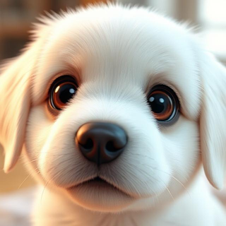 Lab Puppy Up Close