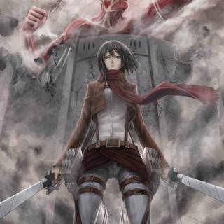 mikasa wallpaper AOT!