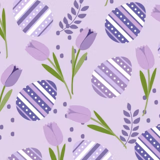 Pastel Purple Easter Eggs