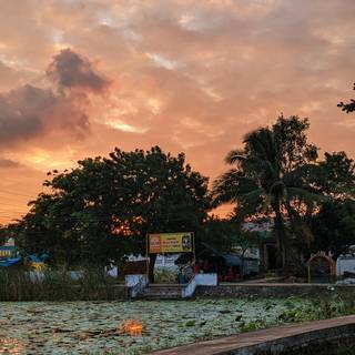 Sun set HD wallpaper 