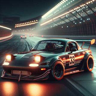 Mazda Miata MX-5 of 1995 sporty